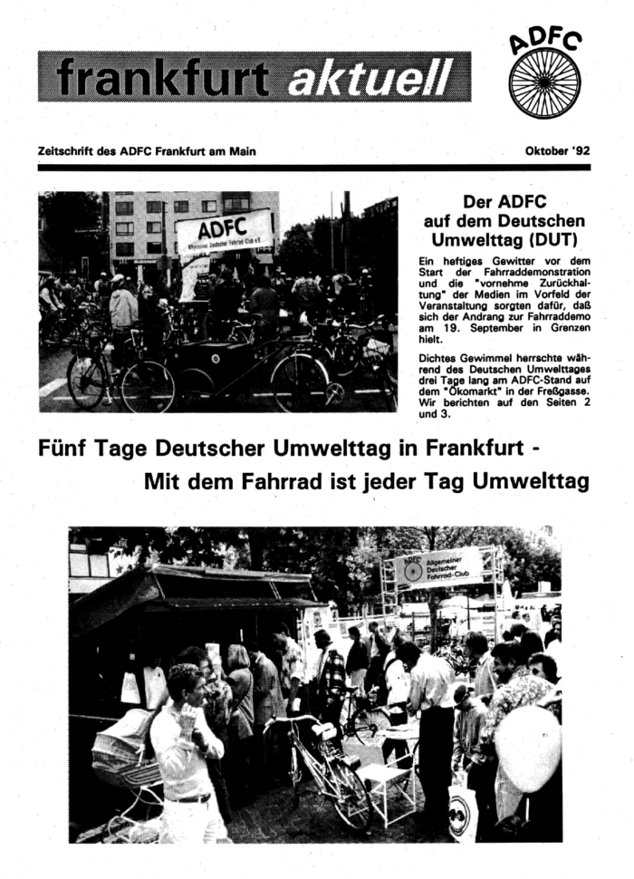 Frankfurt Aktuell 1992-10 Frankfurt Aktuell 1992-10