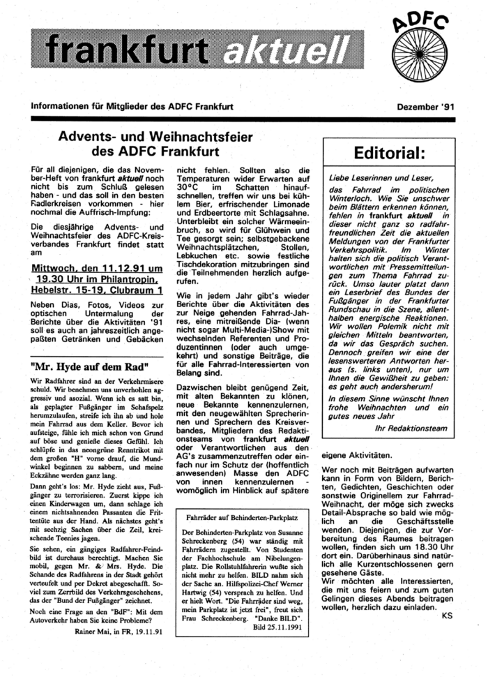 Frankfurt Aktuell 1991-12 Frankfurt Aktuell 1991-12