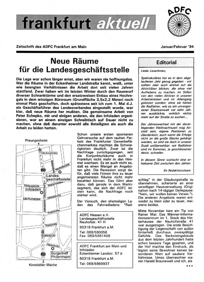 Frankfurt Aktuell 1994-01 Frankfurt Aktuell 1994-01