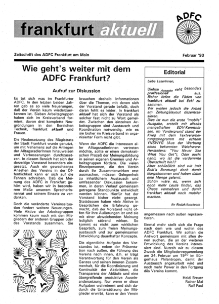 Frankfurt Aktuell 1993-02
