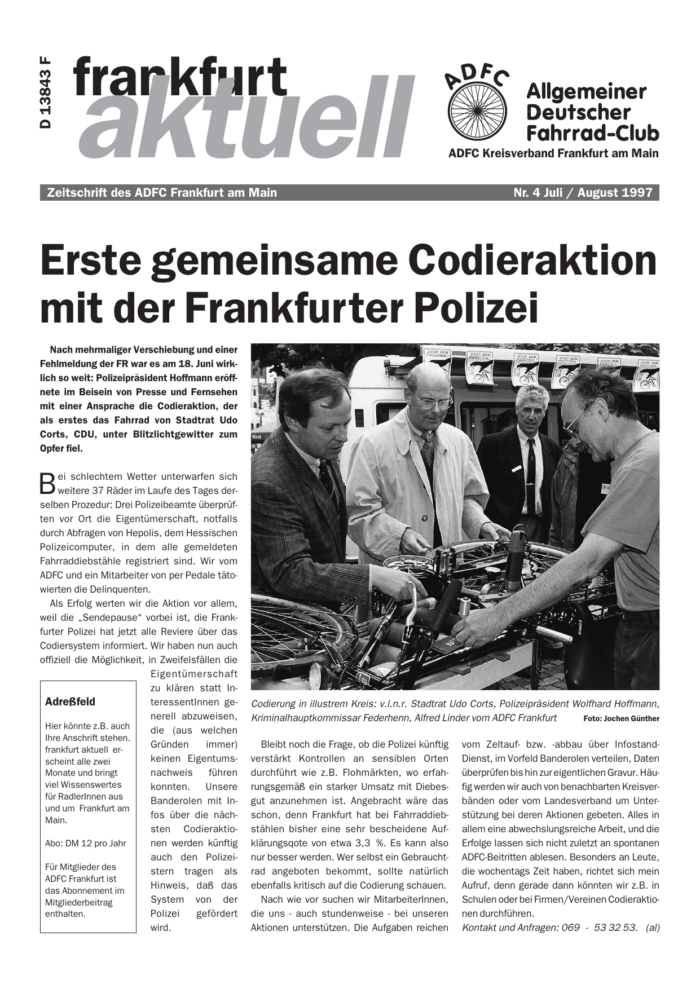 Frankfurt Aktuell 1997-04 Frankfurt Aktuell 1997-04