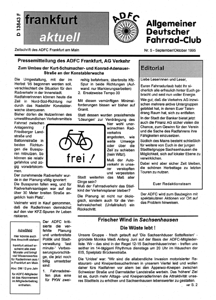 Frankfurt Aktuell 1995-05 Frankfurt Aktuell 1995-05
