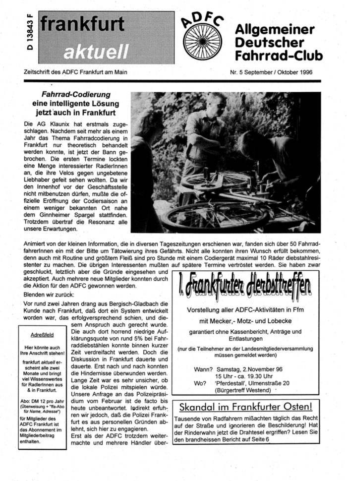 Frankfurt Aktuell 1996-05 Frankfurt Aktuell 1996-05