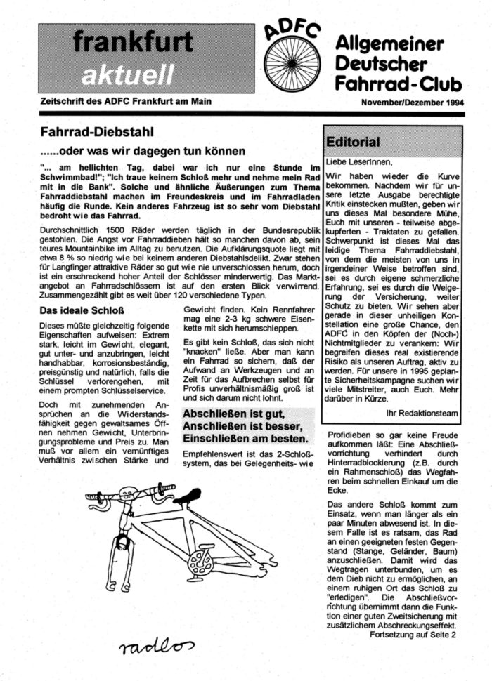 Frankfurt Aktuell 1994-06 Frankfurt Aktuell 1994-06