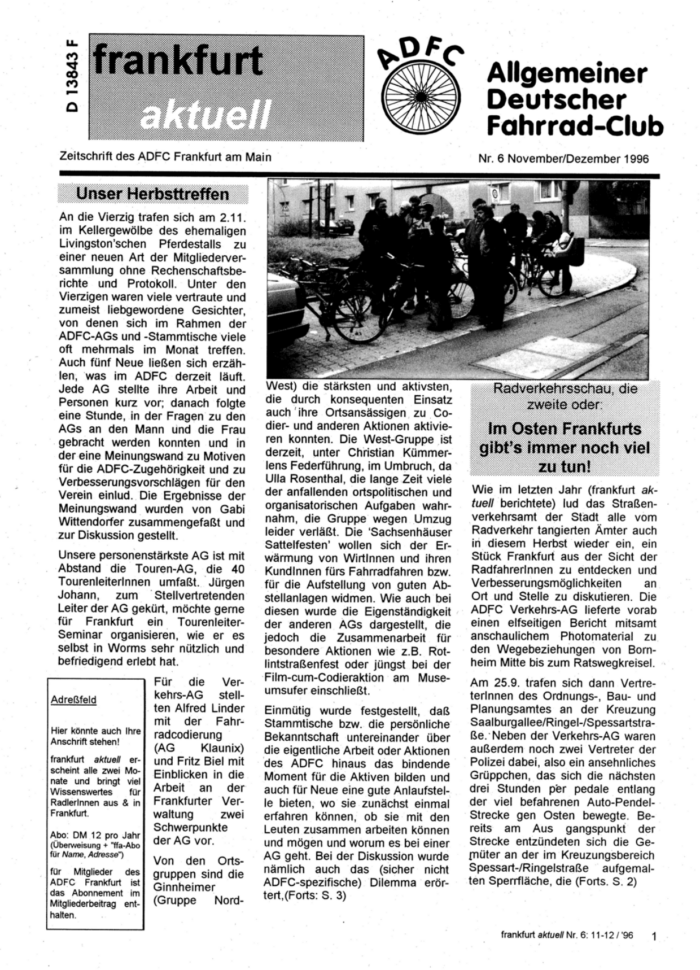Frankfurt Aktuell 1996-06 Frankfurt Aktuell 1996-06