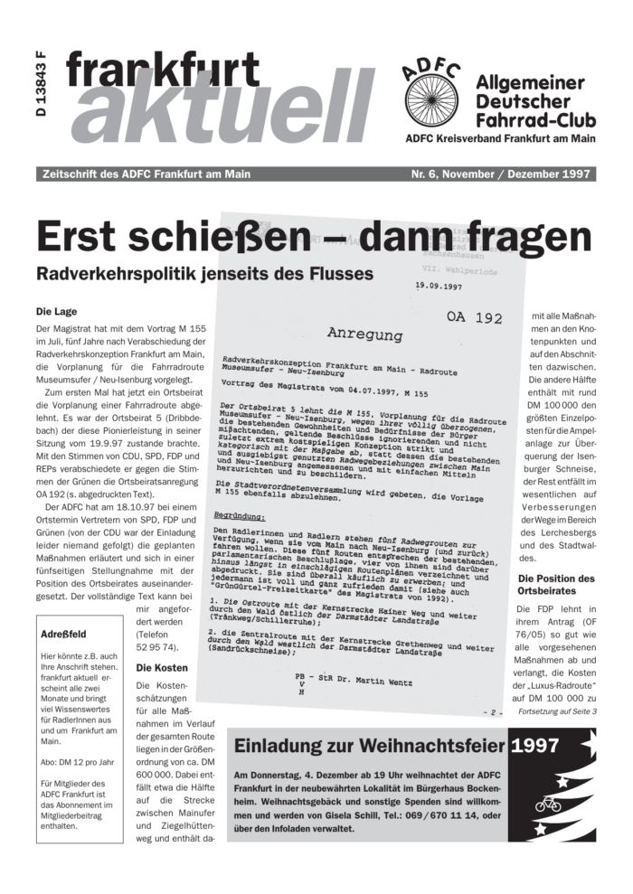 Frankfurt Aktuell 1997-06 Frankfurt Aktuell 1997-06