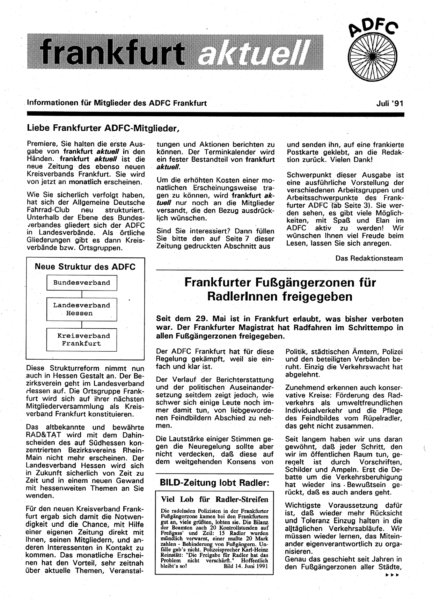 Frankfurt Aktuell 1991-07