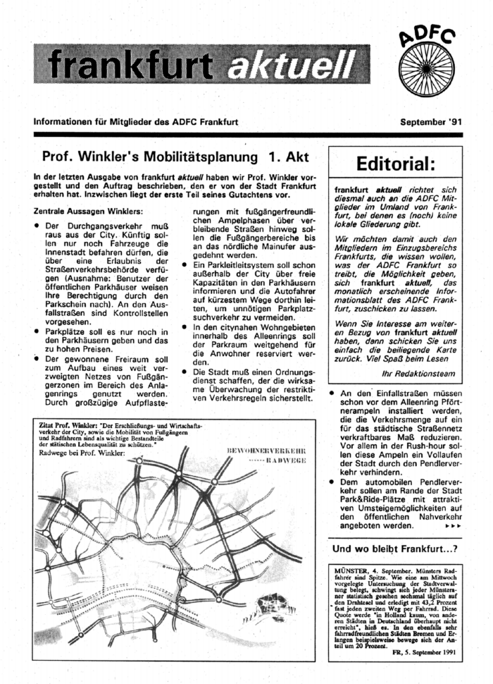 Frankfurt Aktuell 1991-09 Frankfurt Aktuell 1991-09
