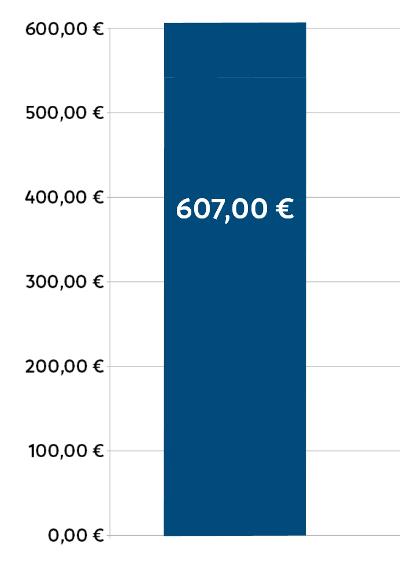 Monatliche SpendenhöheStand: 20.12.2021