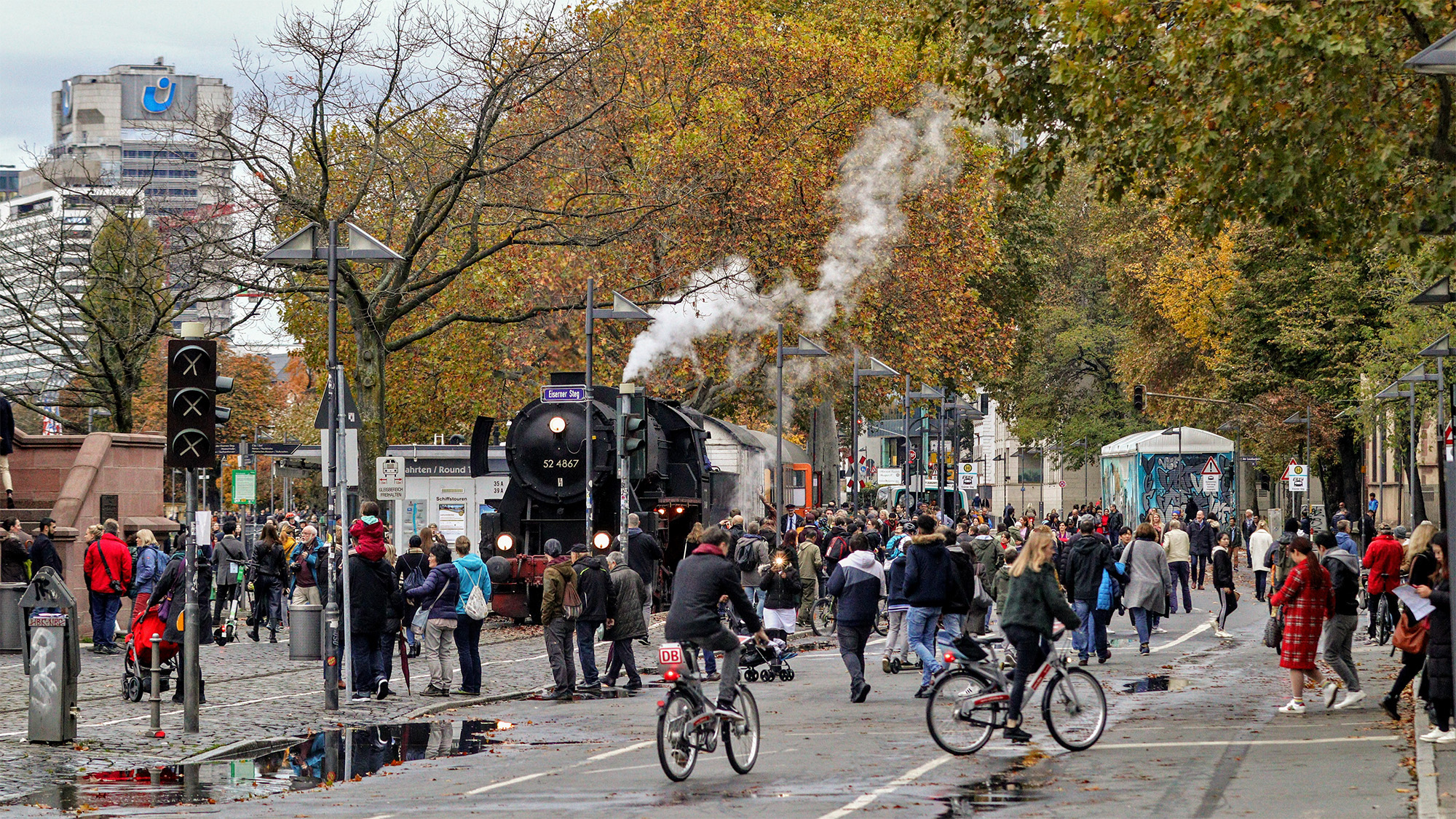 Der gesperrte Mainkai im Herbst 2019Bild: Privat