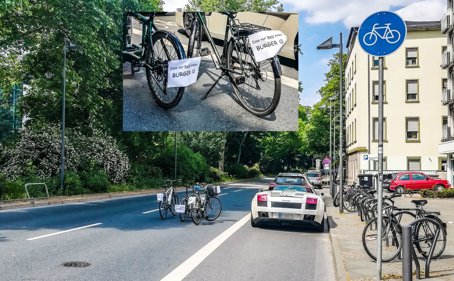 Falschparker Obermainanlage – Ein weiterer Versuch – ADFC Frankfurt