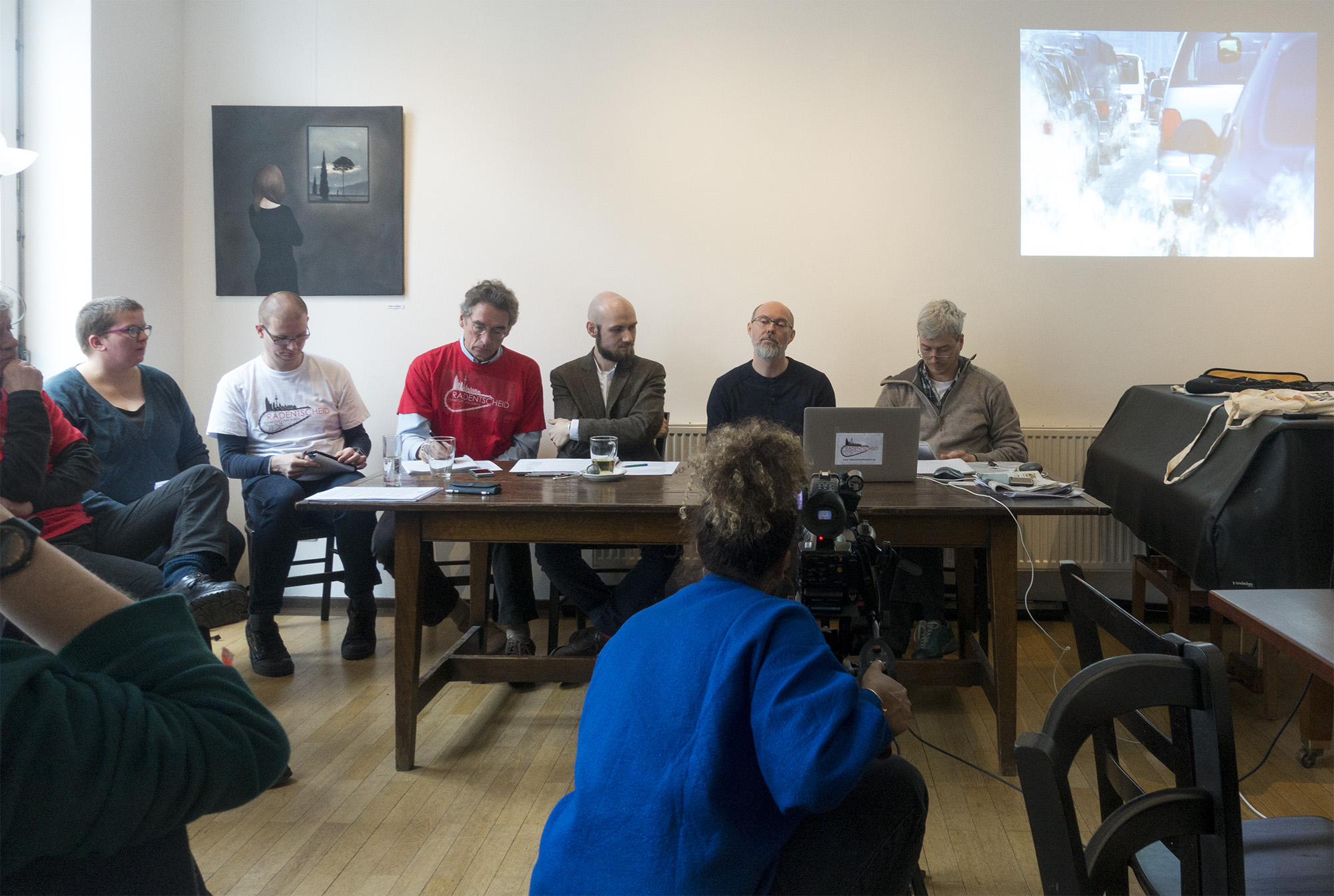 Pressekonferenz am 8. März zum Start des Radentscheids FrankfurtFoto: Eckehard Wolf