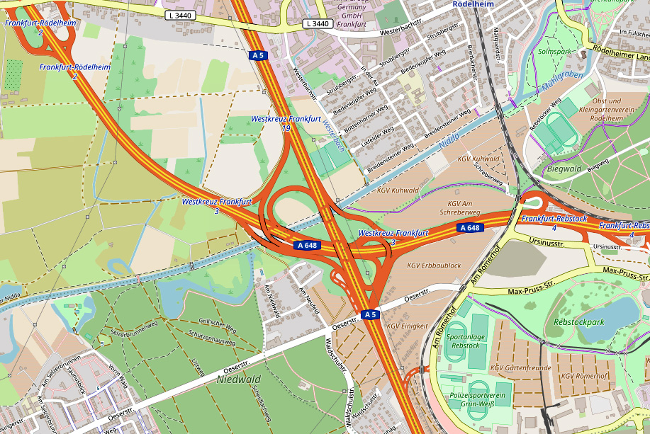 Autobahnkreuz West wird saniert