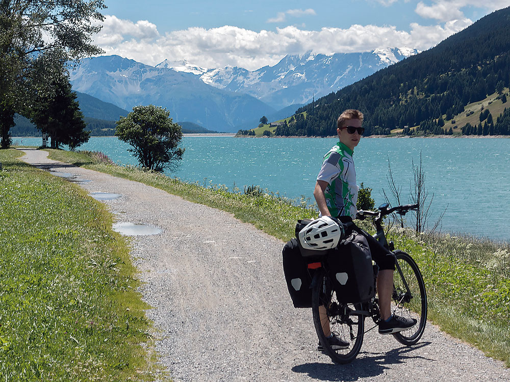 Unser Referent Lars Nattermann hat den Reschenpass bereits hinter sich gebrachtFoto: Eckehard Wolf