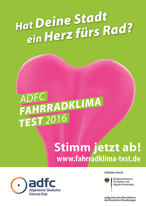 Logo ADFC-Fahrradklima-Test 2016