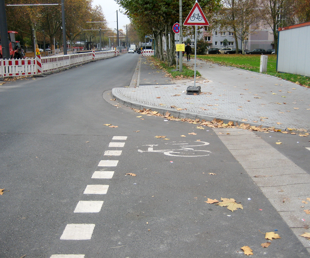 Und Zack! Da lernt der Radfahrer den Tiefflug!(Foto: Bertram Giebeler)