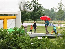 Dem Regen getrotzt: Auf dem Weg zum ADFC Radler-FestAlle Fotos: Jörg Hofmann, Uwe Hofacker und Eckehard Wolf