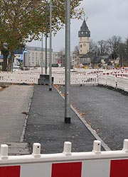 Baustelle Friedberger Landstraße -vorher-