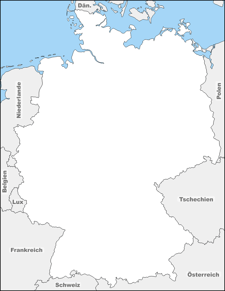 Eine Radreise entlang der deutschen Grenze� d-maps.com