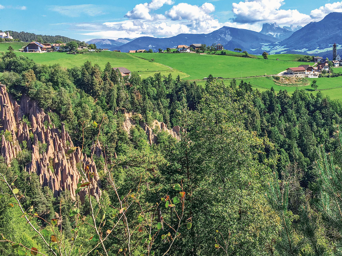 Erdpyramiden bei Klobenstein oberhalb von Bozen