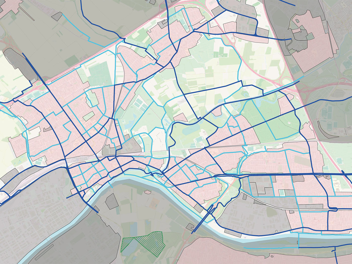 Der Netzplan im Radverkehrskonzept für den Frankfurter Westen (Ausschnitt) Stadt Frankfurt (2)