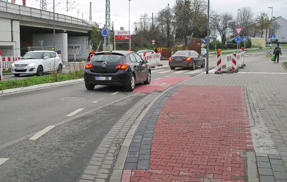 Auf der Kasseler Straße in nördlicher FahrtrichtungTheo Sorg