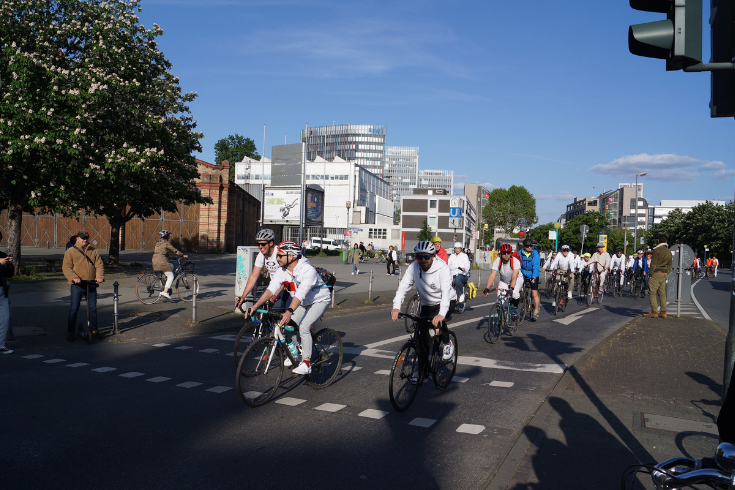 Teilnehmer der Tour unterwegs