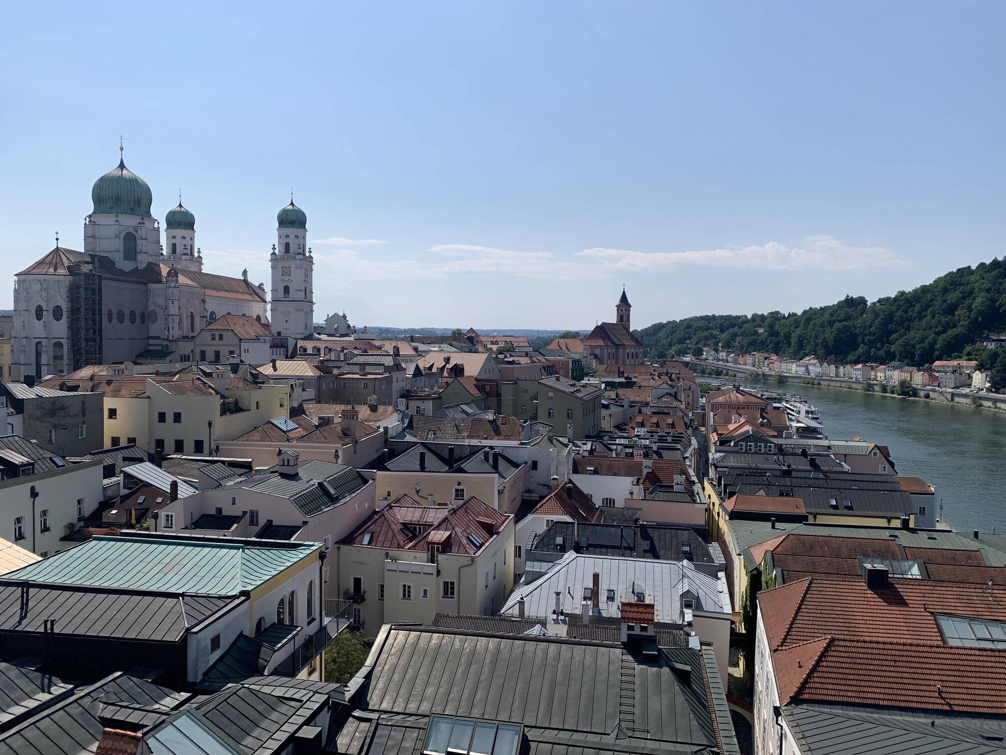 Passau Blick ins Donautal