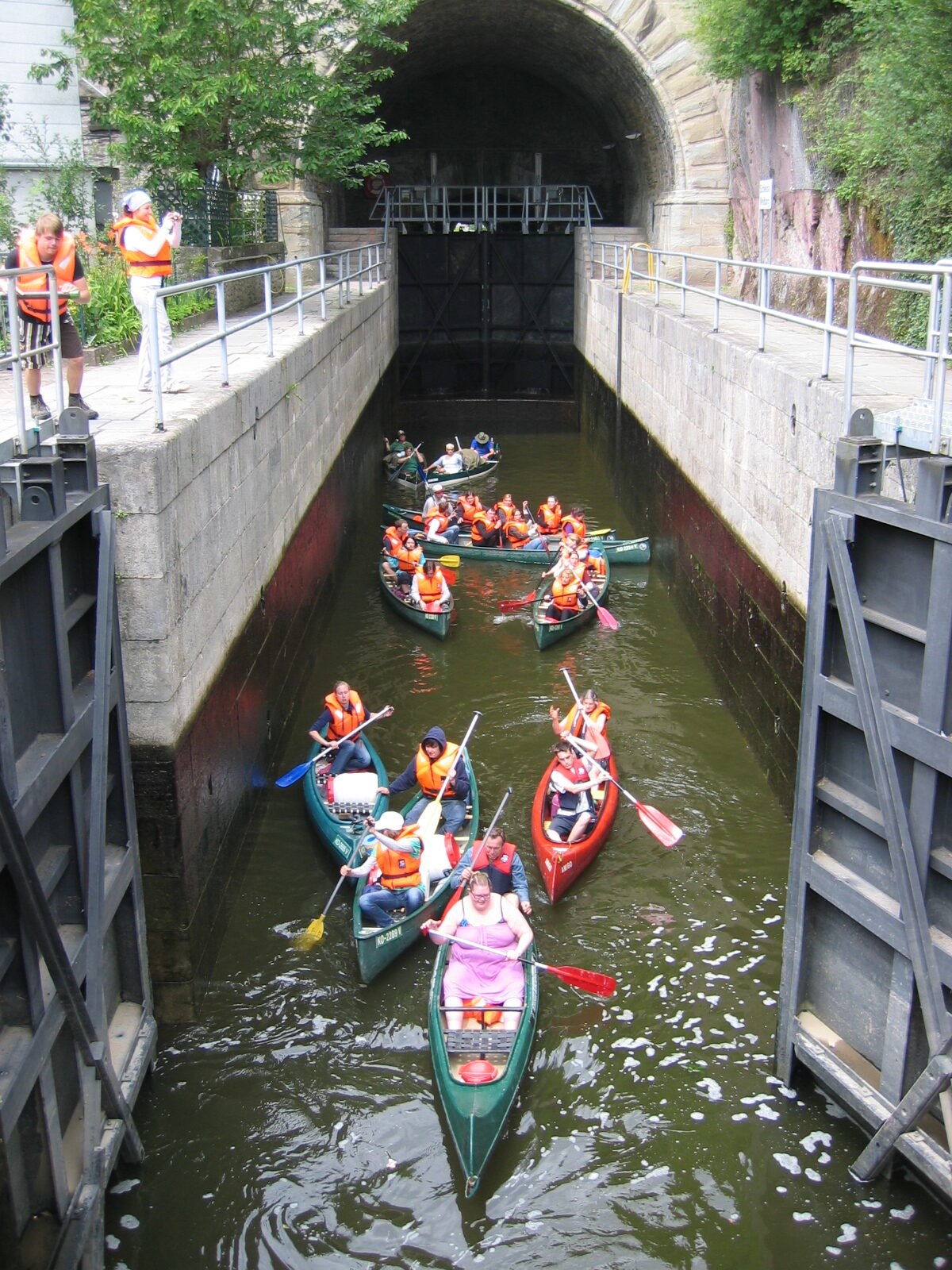 Paddler auf der Lahn