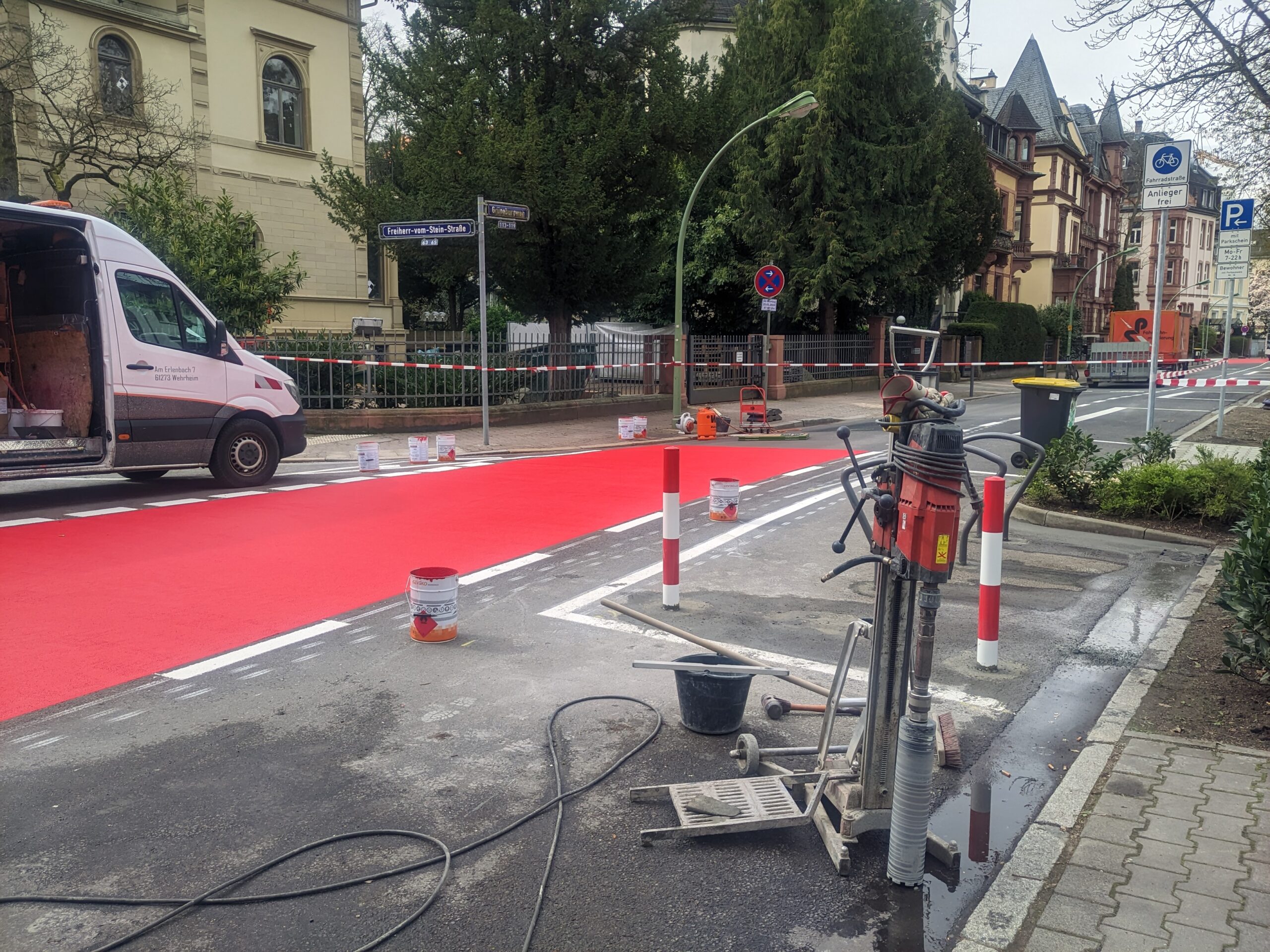 Fortsetzung des fahrradfreundlichen Grüneburgwegs