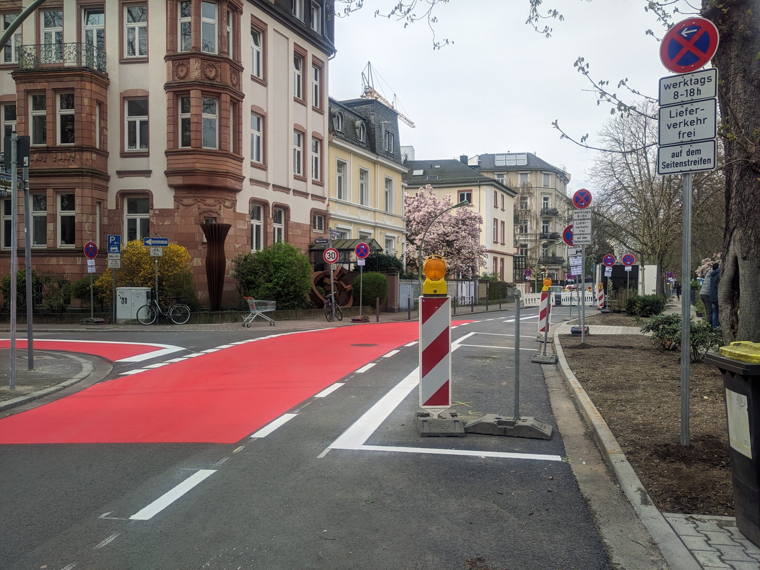 Fortsetzung des fahrradfreundlichen Grüneburgwegs