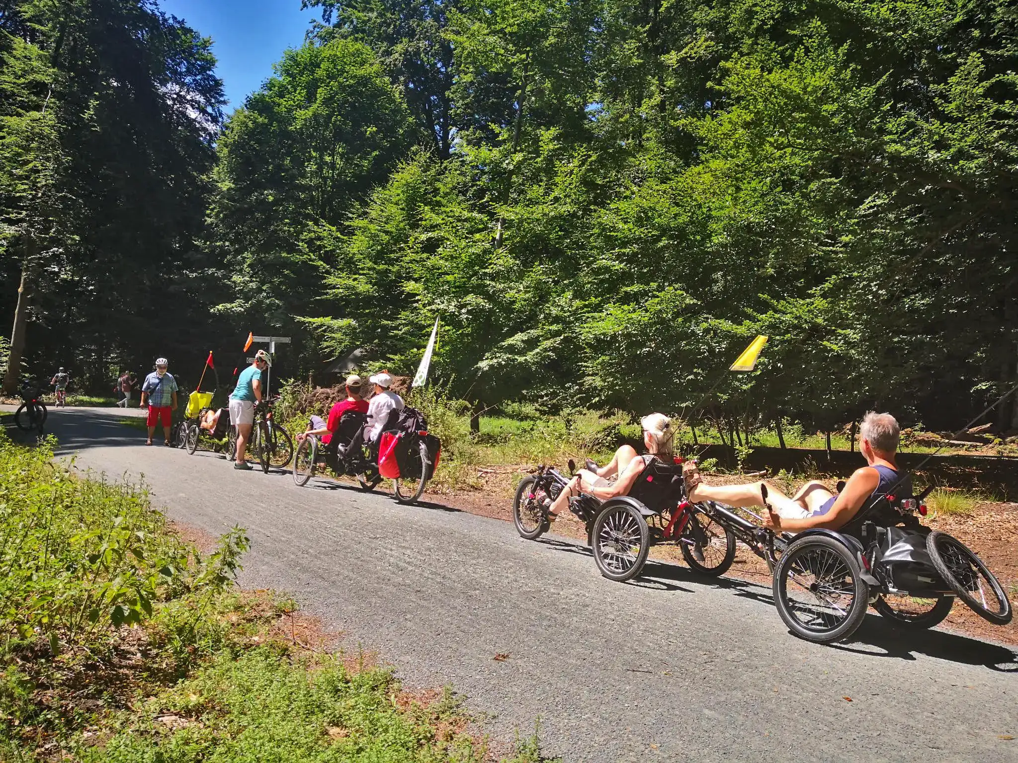 Eins … Zwei … Drei-Rad

Mit dem Dreirad auf Tour

Der ADFC Frankfurt veranstaltet geführte Radtouren für Dreiräder und andere mehrspurige Spezialräder. 

Die nächste Tour findet statt am:

[adfc_tour_liste " kategorie_id="911" maxanzahl="1" zeige_anmeldung="true"]

 Alle Details zu den Dreirad-Touren