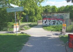 Nidda-Radweg - Durchgang Praunheimer Wehr