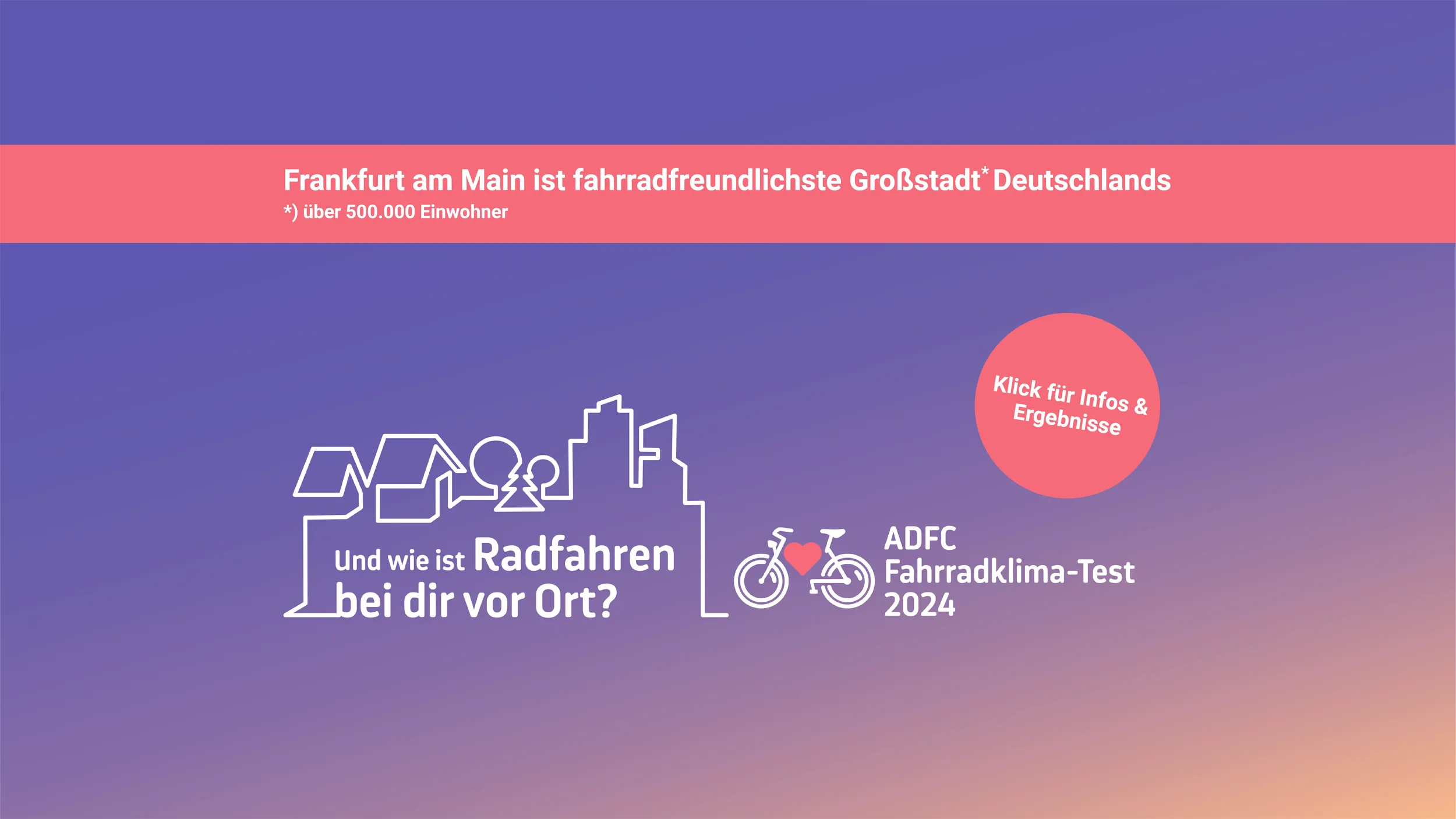 Fahrradklimatest 2025 Ergebnisse - Banner