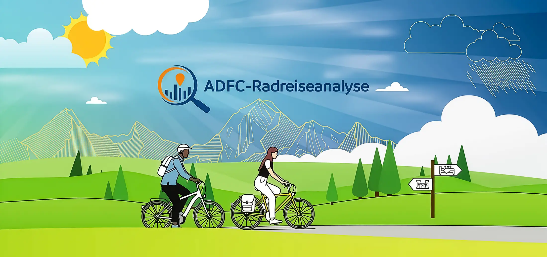 Mitmachen bei der ADFC-Radreiseanalyse 2025! 

Die ADFC-Radreiseanalyse untersucht das Radreise- und Ausflugsverhalten der Menschen in Deutschland: Wo fahren sie hin, wie lange sind sie unterwegs? Die Umfrage läuft bis zum 8. Dezember 2025 und dauert etwa 15 Minuten.

 Zur Online-Umfrage