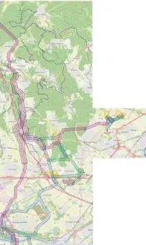 Leitungstrassen für Strom aus den Windparks im Norden