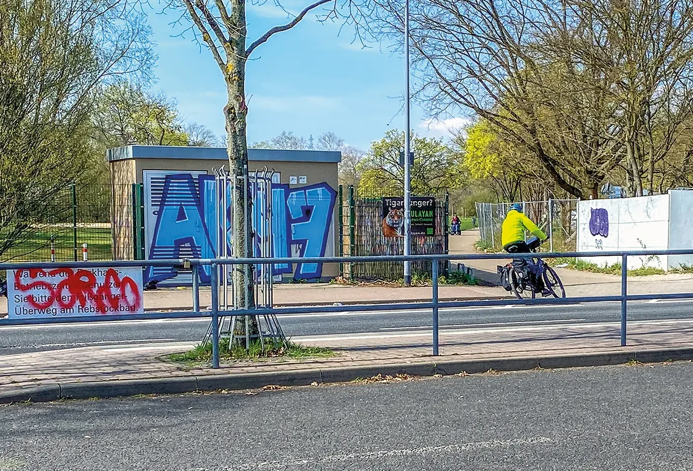 Straßenquerung Rebstockpark