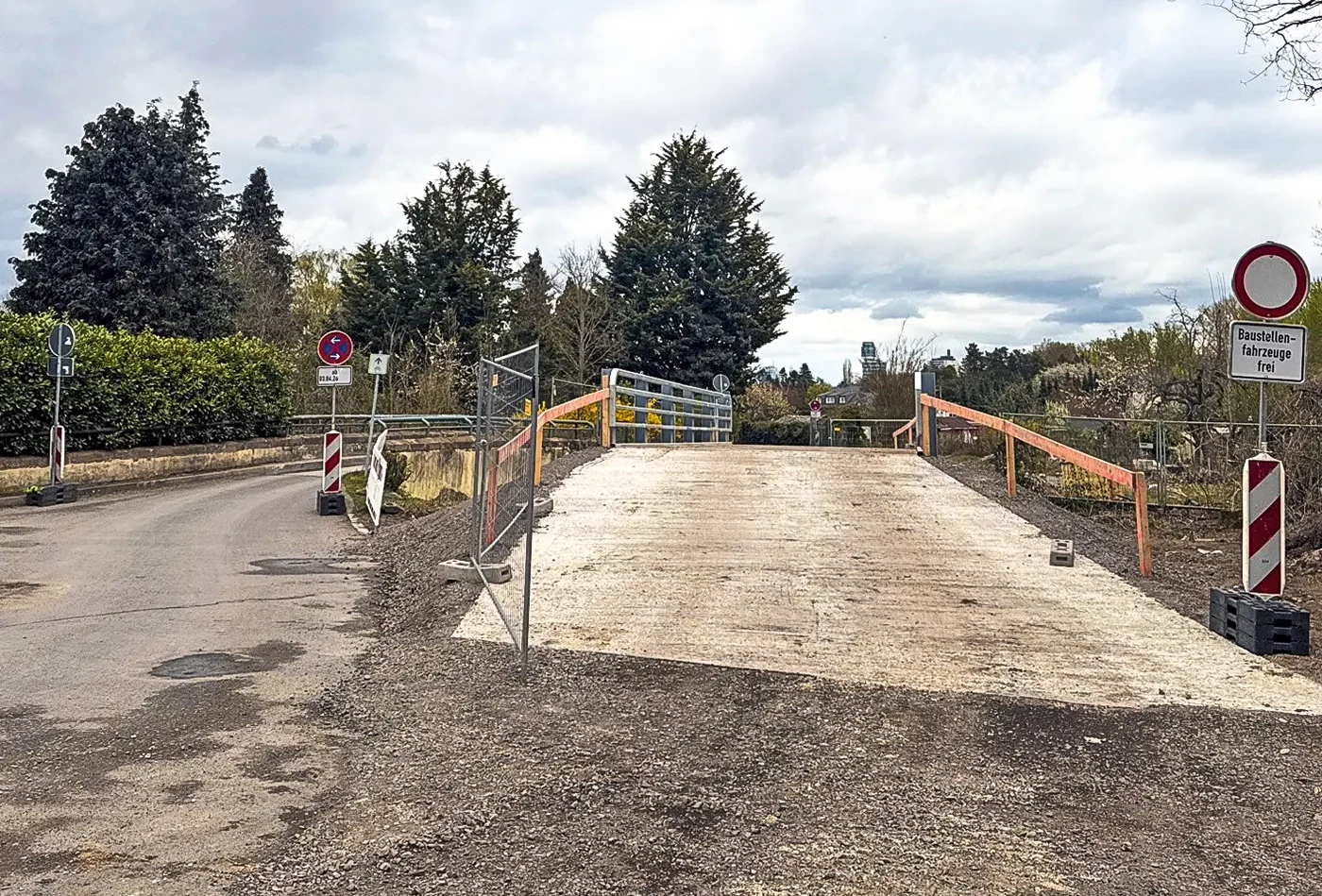 Die Brücke auf dem Ziegelhüttenweg