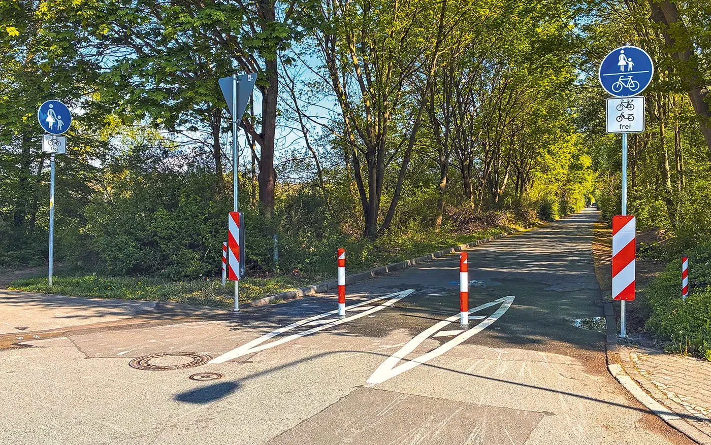 Eine Baustellendurchfahrt