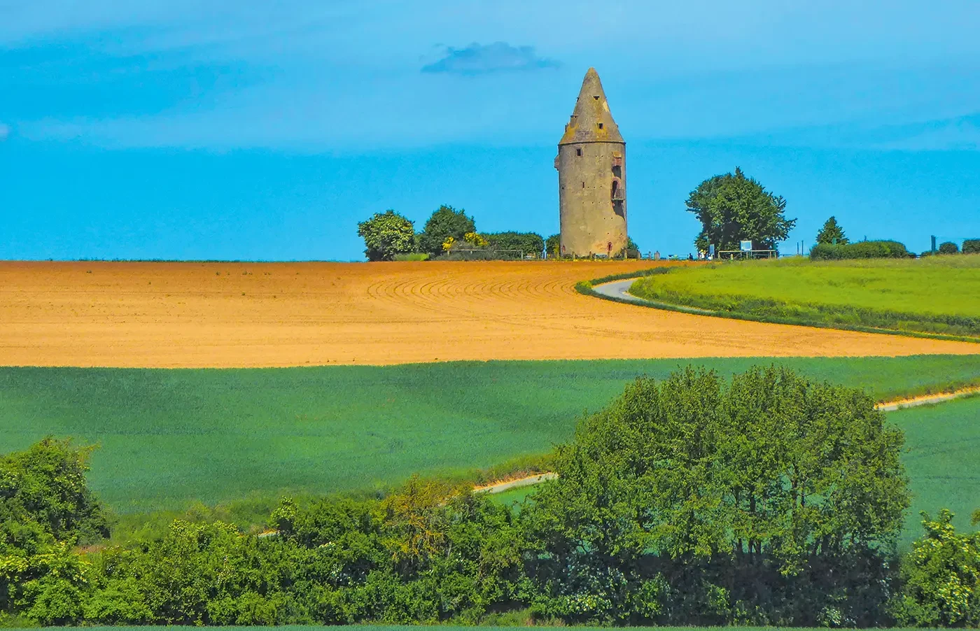 Blick auf den Wartturm Schaafheim zwischen Dieburg und Aschaffenburg<br><span class="image-copyright">Hanne Marquardt</span>